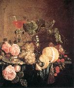 HEEM, Jan Davidsz. de Still-Life with Flowers and Fruit swg oil on canvas